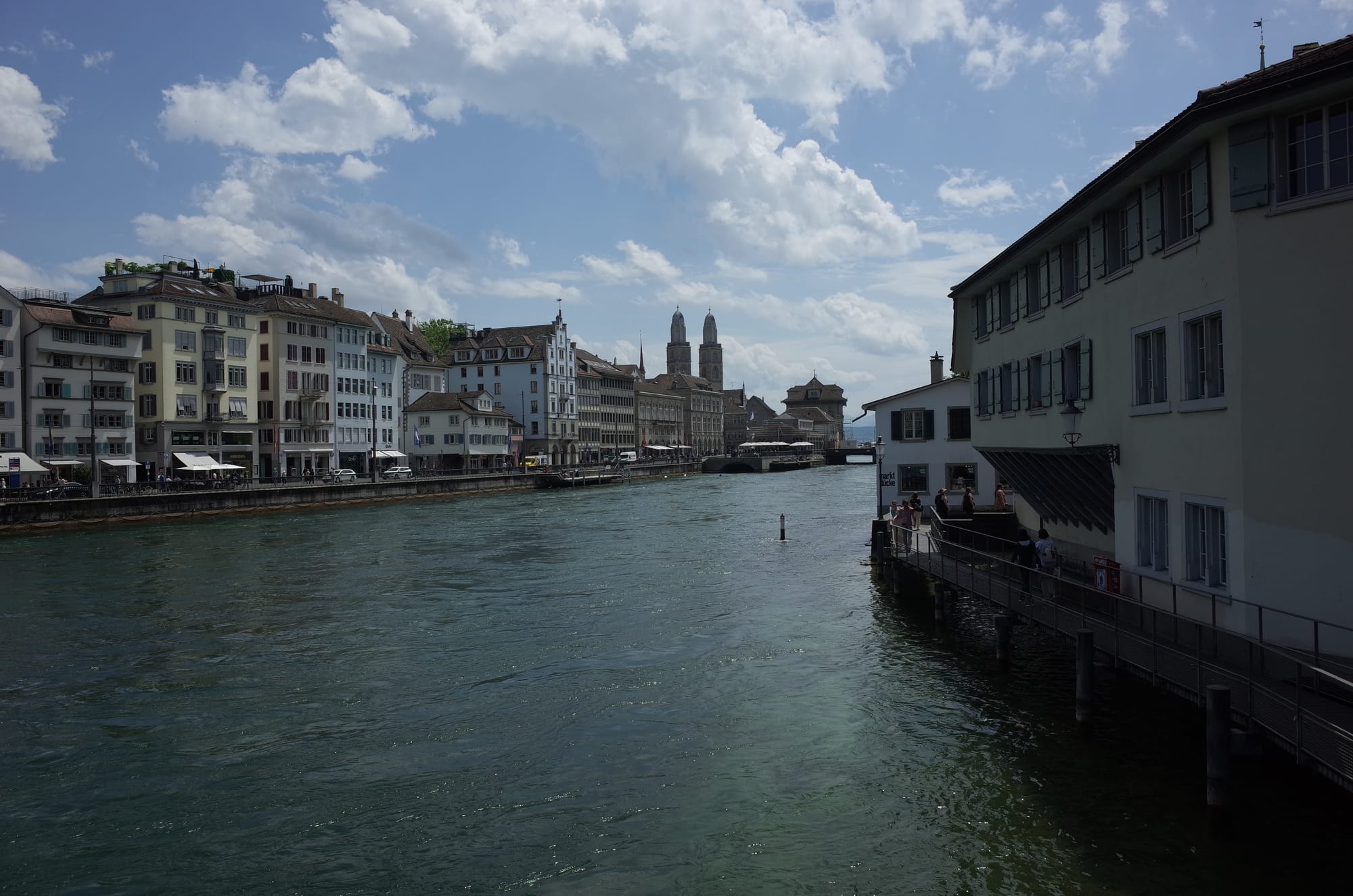 The river in Zurich - Switzerland