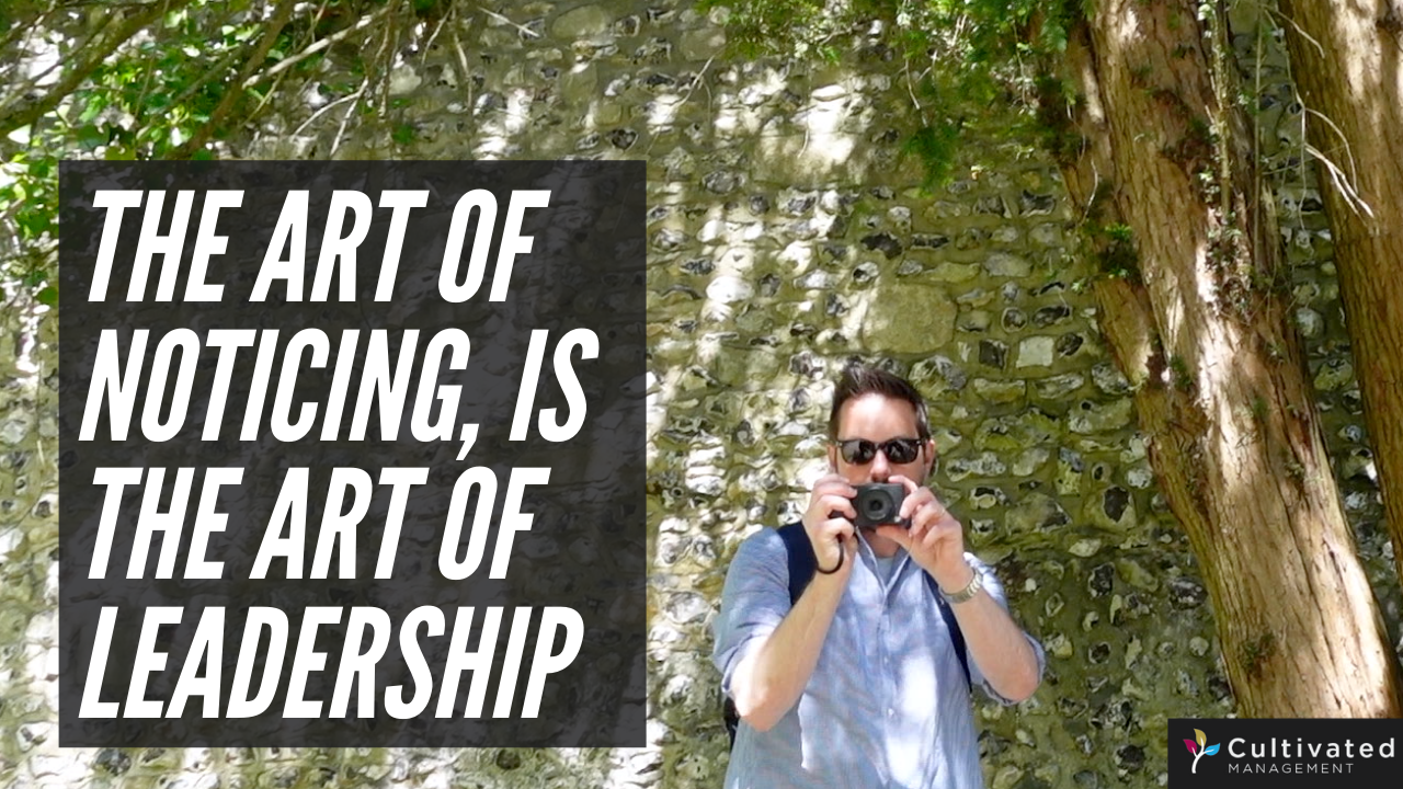 The art of noticing is the art of leadership - powerful connections between art and business