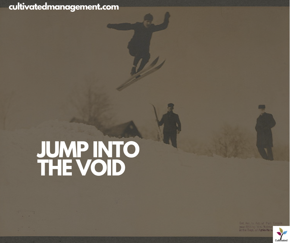 A photo of someone jumping whilst skiing - Image sourced from the Public Domain Image Archive / Wikimedia Commons / British Library