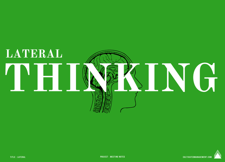 Lateral Thinking - a powerful approach to creative problem solving