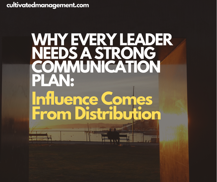 A photo of a couple sat by the harbour in Oslo, Norway with the words overlaid - Why Every Leader Needs a Strong Communication Plan: Influence Comes From Distribution