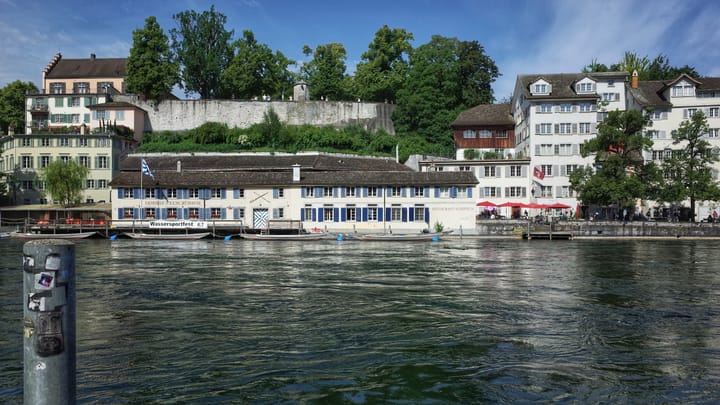The riverside in Zurich