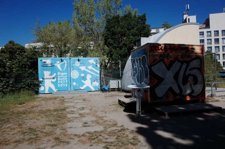 A photo of a container storage unit in Berlin, Germany