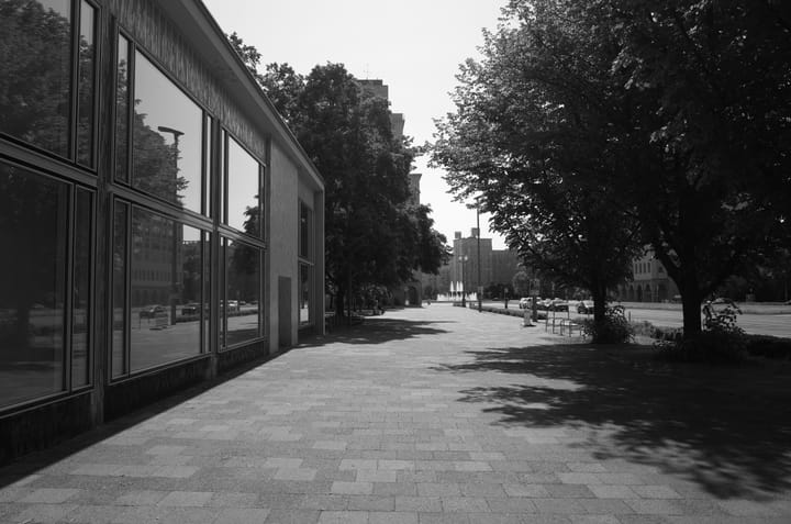 A photo of a street in Berlin, Germany