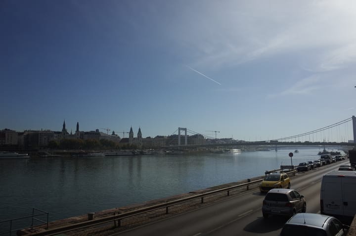 A photo of the River Danube in Budapest, Hungary