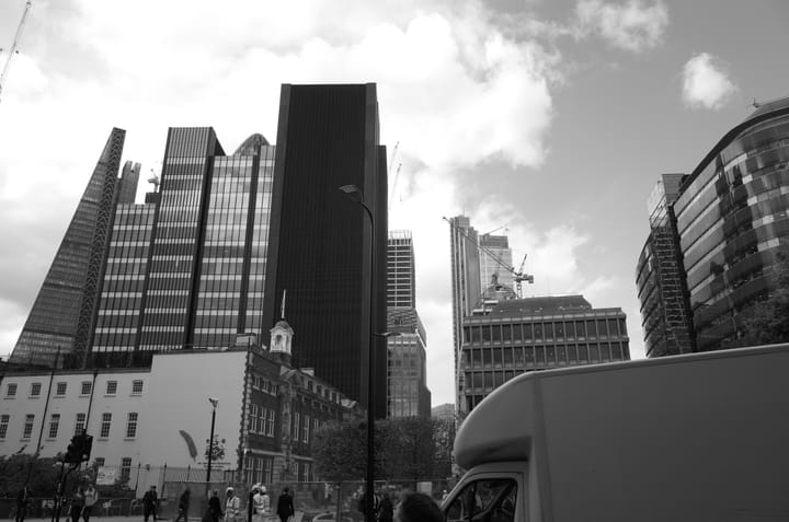 A photo of the London Skyline