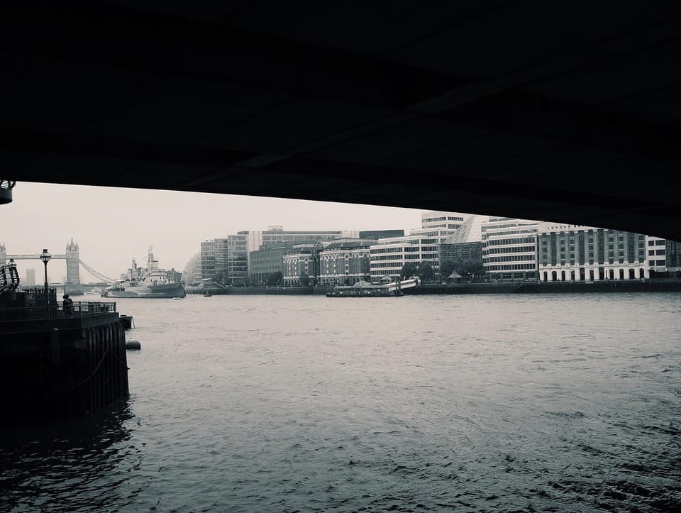 A photo of a bridge over the River Thames, London