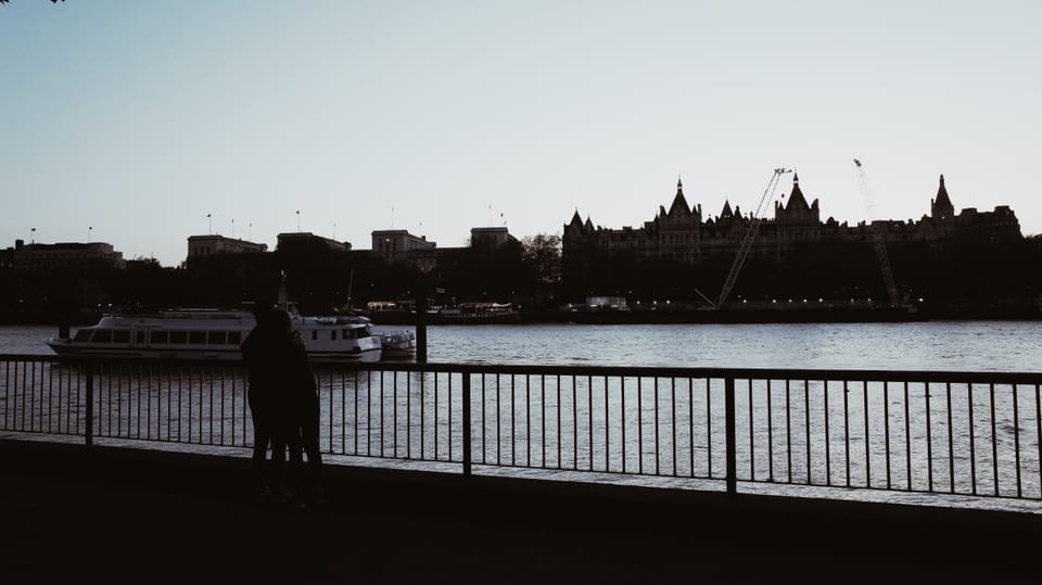 A photo of london skyline over the Thames River.