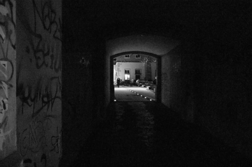 A photo of a tunnel in Wroclaw, Poland